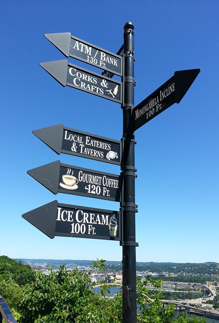 Mt. Washington Attractions Sign